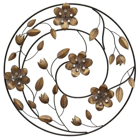 Stratton Home Decor Winding Flowers Wall Decor - Walmart ...