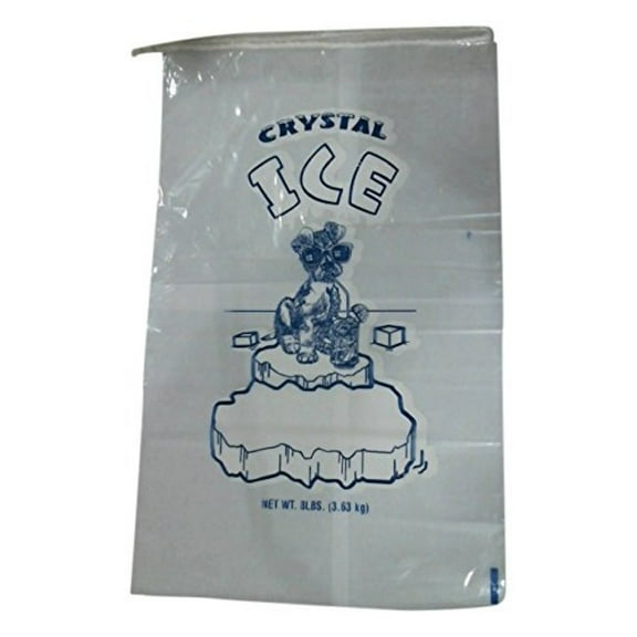 HTYSUPPLY 368309990 Drawstring Ice Bag, Polar Bear, 8lb, 18" x 12" (Pack of 500)