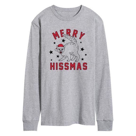 Instant Message - Merry Hissmas Christmas Cat - Men's Long Sleeve T-Shirt