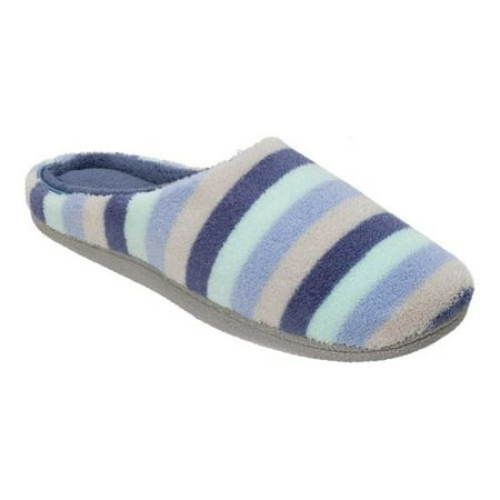 dearfoams women's quilted fleece clog memory foam slipper