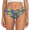 thumbnail image 1 of Fotbe Cartoon Submarines Calzones Estampados para Mujer – Ropa Interior de Algodón, Cómoda, Suave y Elástica-3X-Large, 1 of 6