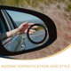 thumbnail image 3 of unbranded 1Par Espejo Lateral Con Blind Spot Para Auto Duradero De Superficie Negro, 3 of 8