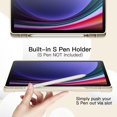 thumbnail image 3 of czcpp-Case pour Samsung Galaxy Tab S9 11 Pouces avec Support pour S Pen, Support de Tablette Tri-Fold en TPU Souple, Supporte la Charge S Pen, Réveil/sommeil Automatique (Beige), 3 of 4