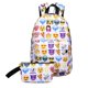 thumbnail image 2 of Bolsa 2 uds nueva moda 3D Nylon Linda sonrisa estampado mochila viaje escuela bolsa Ehuebsd de pala de horquilla de tornillo de Audio, 2 of 9