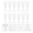 thumbnail image 3 of HLONK 12 Pcs Verre à Champagne Jetable en Plastique Verre à Boire Verre à Vin Rouge (Transparent), 3 of 6