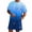 Blue@GC@, variant on CONZONE Italy Day Men's 2 Pieces Outfits Gradient Color Short Sleeve T-Shirts Shorts Set for Men Breathable Summer Tracksuit