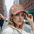 thumbnail image 7 of Folk Mandala Baseball Cap – Tribal Ethnic Dad Hat Featuring Boho Vintage Sacred Symbolic Pattern, Geometric Artistic Mystic Design, 7 of 7