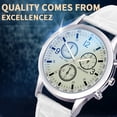 thumbnail image 2 of Rinsvye Watches Quartz Watch Wrist Watches Stainless Steel Dial Casual Digital Bracelet Watch Bracele Watch Countdown Watch Digital Watch Men, 2 of 2