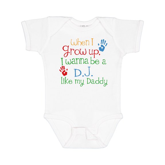 Inktastic DJ Like Daddy Boys or Girls Baby Bodysuit