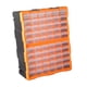 thumbnail image 5 of Organizador de piezas de 60 cajones, caja de clasificación de almacenamiento de herramientas, clavos, 60 rejillas, armario artesanal multifuncional, Naranja, 5 of 9