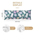 thumbnail image 3 of Lsque Cute Rabbit Easter Body Pillow Case Cover,Ultra-Soft Microfiber Bed Pillow Cases 20x54 inches,Elegant Bedding,Breathable Durable Pillow Cover with Envelope Closure, 3 of 8