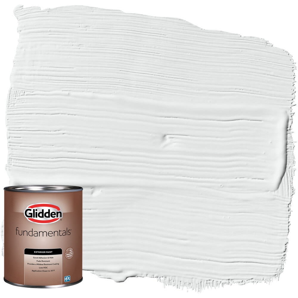 Glidden Fundamentals Exterior Paint Radisson, Flat, 1 Quart
