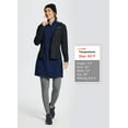 thumbnail image 6 of BALEAF Women's Fleece Dress Sweatshirt Tunic Long Quarter Zip Pullover Polar Winter Dress Cover Ups Pocket Navy Blue XS, 6 of 7