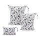 thumbnail image 1 of 3pcs Baby Cloth Diaper Wet Dry Bags Waterproof Reusable with Two Pockets Travel Beach Pool Daycare Soiled Baby Items Yoga Gym Bag for Swimsuits or Wet Clothes 3L-H1, 1 of 5