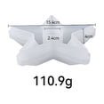 thumbnail image 4 of Iumwxz Kitchen Gadgets Epoxy Resin Mould Aromatherapy Candle Pentagonal Star Hexagonal Circular Ring Candlestick Base Mould Kitchen Utensil Set White Silica Gel Holiday Saving, 4 of 6