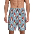 thumbnail image 3 of Lsque Snowflake Christmas gnome Mens Sleep Pajama Shorts,Short Pajama Pants, Cotton Ultra-Soft Knit-XX-Large, 3 of 9