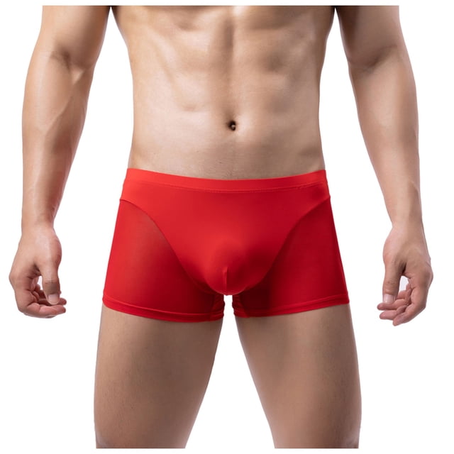 Ropa Interior Para Hombre Ice Silk Mesh Para Hombre, Cómoda, De Algodón, Tendencia, Transpirable.