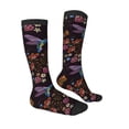 thumbnail image 3 of Picia Women Crew Soft Moisture-wicking Socks Humming Bird Pattern Design Cotton Socks, One Size fit All, 3 of 9