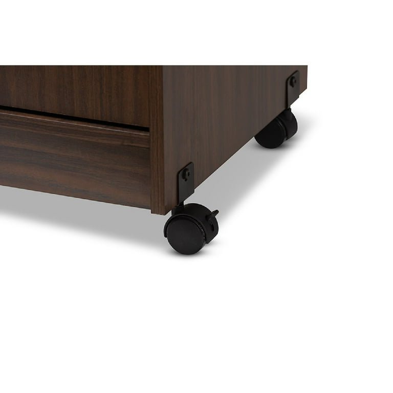 Baxton Studio Tannis Dark Walnut Finished Kitchen Cabinet Baxton Studio Tannis Dark Walnut Finished Kitchen Cabinet