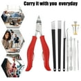 thumbnail image 3 of Unique Bargains Toenail Clippers for Thick Nails Nail Clippers for Men and Women Nail Clippers Kit Pack of 13 Red, 3 of 7