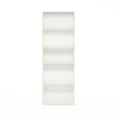 thumbnail image 5 of Furinno Gehry 5-Tier Bookcase, Bookshelf with Adjustable Shelves, White, 5 of 6