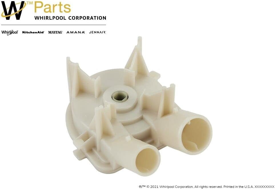 Whirlpool WP3363394 Genuine OEM Top Load Washer Drain Pump Replacement Part – Replaces 3363394, 8235, 64076, 63347, 62516, 3352492, 3348015, 21024