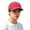 Bright Red, variant on Goodw7 Adjustable Dad Hat for Men Women, Washed Cotton Unstructured Baseball Cap, Retro Wide Brim Plain Sun Hat with Embroidery for Casual Daily Wear