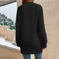 thumbnail image 3 of Shakumy Sweater Dresses for Women Knee Length Maternity Women's Long Sleeve Long Sweater Dress for Women Long Sleeve Dress Black X-Large, 3 of 5
