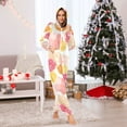 thumbnail image 7 of FORMRS Onesies Pajama for Adults Unisex Hoodie Winter Jumpsuit One Piece Sleepwear, Sizes S-2XL, Pink Floral Orange, 7 of 7