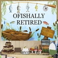 thumbnail image 4 of Fishing Retirement Party Decorations, Ofishally Retired Party Backdrop, Gone Fishing Retirement Party Decorations, Happy Retirement Party Photo Background for Fisherman (7x5ft), 4 of 6