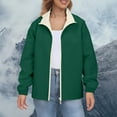 thumbnail image 6 of iHPH7 Lightweight Rain Jacket Women Hiking Jacket Women Hiking Rain Jacket Women's Outerwear Fall Coats Women Fall Clothes Light Rain Jacket Women Dark Green M, 6 of 9