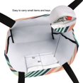 thumbnail image 6 of FORMRS Womens Canvas Tote Bag with Zipper Inner Pocket Shoulder Handbag, Isometric Pink, 6 of 7