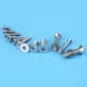 thumbnail image 5 of Paquete de 440 tornillos hexagonales M3 M4 M5, tornillos con brida de acero inoxidable, tornillos de cabeza plana hexagonal, tornillos y tuercas con caja, 5 of 5