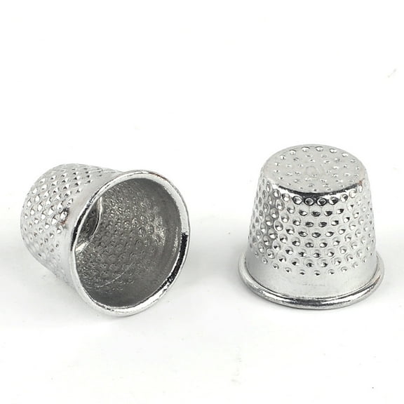 Raindrops 50Pcs Sewing Thimble Silver Metal Craft Tool for Embroidery