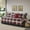 Plaid Red, variant on Ridge Daybed Cover Set - Cabin Lodge Plaid Herringbone Print Reversible Design, All Season Luxury Bedding with Bedskirt, Matching Shams, Decorative Pillow, 39"x75", Grey 6 Piece