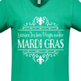 thumbnail image 4 of Inktastic Laissez Les Bon Temps Rouler Mardi Gras Women's V-Neck T-Shirt, 4 of 5