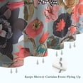 thumbnail image 6 of Pioneer Flower Floral Print Pattern Shower Curtain 72"x84" ,Bathroom Decorative Shower Curtains Set with 12 Hooks,Modern Waterproof Washable Shower Curtain, 6 of 6