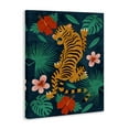 thumbnail image 3 of Stupell Industries Bohemian Climbing Tiger Tropics Canvas Art, 30 x 40, by Carrie Cantwell, 3 of 8