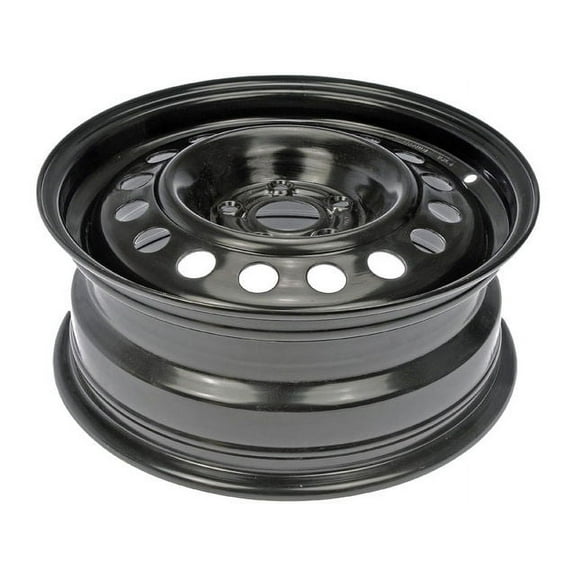 Steel Wheel - Black - 15 Inch - Compatible with 2003 - 2008 Toyota Corolla 2004 2005 2006 2007
