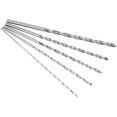 thumbnail image 1 of Brocas helicoidales extralargas de alta velocidad, broca en espiral de alta dureza para perforar madera, plástico, aluminio y materiales compuestos (5 piezas, plateado -t, 1 of 5