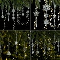 thumbnail image 5 of QHUDLV Snowflake Christmas Ornament,Acrylic Snowflake Icicles Drop Crystal Hanging Pendant,Glitter Star Hanging Ornaments for Winter Christmas Tree Decorations,Crystal Christmas Decorations, 5 of 5