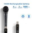 thumbnail image 4 of EALSEM UHF Wireless Microphone Converter XLR mitter Receiver Microphone Wireless System for Dyn, 4 of 5