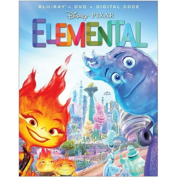 Elemental [BLU-RAY] avec DVD, Ac-3/Dolby Numérique, Copie Numérique, Dolby, Système de Théâtre Numérique, Doublé, Sous-Titré