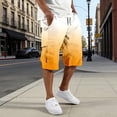 thumbnail image 5 of CONZONE Mens Cargo Shorts Gradient Color Straight Leg Cargo Shorts for Men Lightweight Relaxed Fit Outdoor Workout Shorts With Pockets, 5 of 5