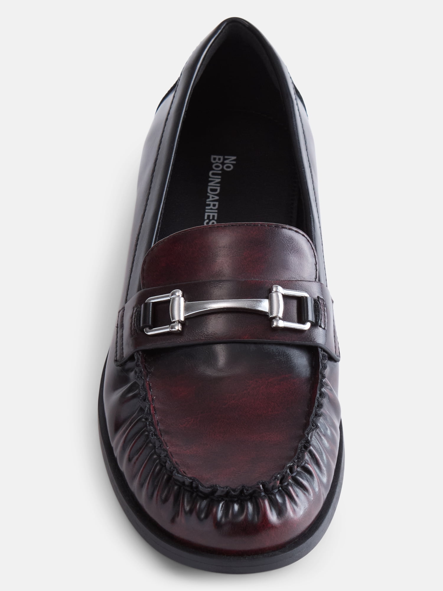 No Boundaries Women's Faux Leather Loafers