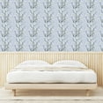 thumbnail image 3 of Ambesonne Flower Peel & Stick Wallpaper for Home, Flowering Hopes of Spring, 13"x100", Pale Ceil Blue and White, 3 of 5