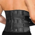 thumbnail image 2 of Adjustable Back Lumbar Support Belt With 6 Bone Waist Orthopedic Corset Men Spine Decompression Waist Trainer Back Pain Relief, 2 of 5