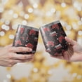 thumbnail image 2 of 12oz Stemless Wine Tumblers Red Controllers Games Icons Black Pattern Vacuum Insulated Stainless Steel Travel Tumbler Cups Mug with Lid and Straw for Champaign,Cocktail,Beer with Cleaning Brush, 2 of 5