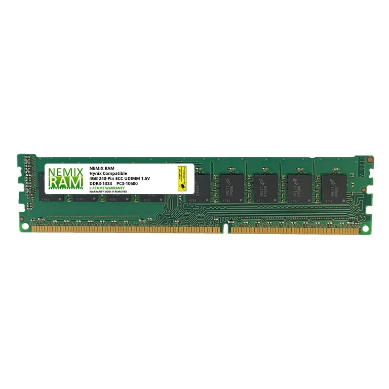 HMT351U7AFR8C-H9 Hynix 4GB DDR3-1333 PC3-10600 ECC Memory by NEMIX RAM - Walmart.com