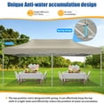 thumbnail image 4 of HOTEEL Tents for Parties,10x20 Pop Up Canopy Tent Heavy Duty,Commercial Outdoor Canopy Tents for Event Wedding,All Season Wind UV 50+&Waterproof Gazebo with Roller Bag,Thickened Legs,Khaki, 4 of 11